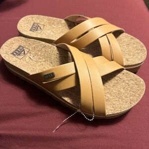 Reef Cushion Bloom Hi Slide Sandals Women's Size 10